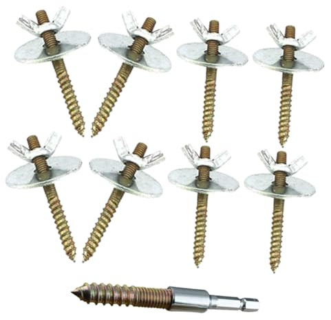 NUOBESTY Birdcage Accessories Screws Nuts for Bird Stand Fixing Screw Kit Bird Perch Mounting Supplies for Cage and Parakeet