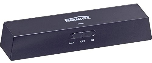 Marmitek BoomBoom 100 - Bluetooth Sender Empfänger 2-in-1 aptX AAC HD | Audio Adapter für TV, Kopfhörer und Stereoanlage, aptX Low Latency, Toslink, 3,5 mm Klinke, RX/TX und 2 Kopfhörer