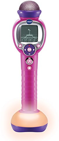 VTech - Kidi Superstar Moov', Micro Karaoké Enfant 8 en 1, Microphone sans Fil avec Effets Lumineux Multicolores, Apprentissage du Chant et Jeux, Cadeau Enfant Dès 6 Ans - Contenu en Français