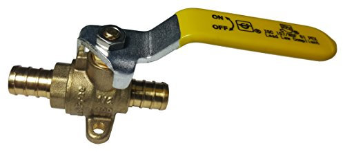 Xfitting Kugelhahn mit Tropfenohr, 1,27 cm (1/2 Zoll), bleifreies Messing, 10 Stück