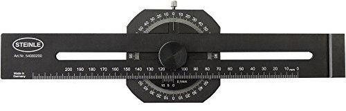 STEINLE 5408 ALU Streichmaß 200 mm mit integriertem Gradmesser