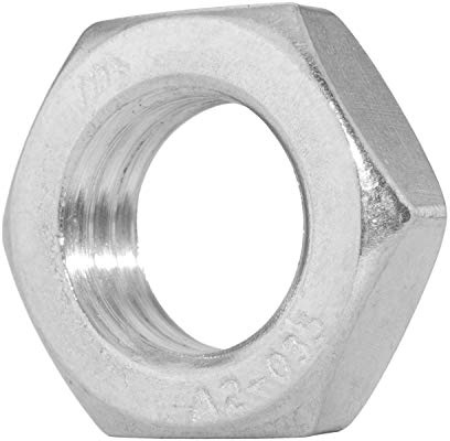 Sechskantmuttern niedrige Form M14 aus Edelstahl A2 (10 Stück) | DIN 439 - Flachmuttern - Halbmuttern - Edelstahlmuttern von MESAROS®