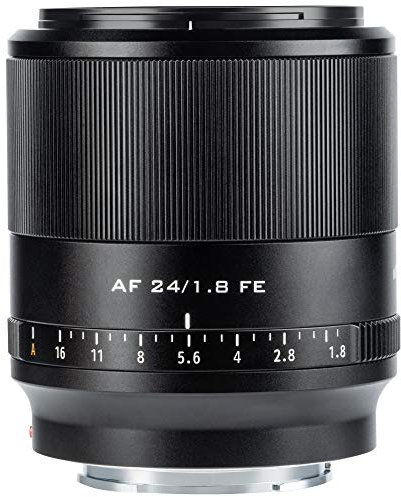 VILTROX AF 24mm F1.8 FE Full Frame Wide Angle Prime Auto Focus Lens compatible with Sony E Mount Cameras