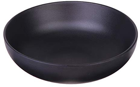 Angoily Japanische Ramen Schüssel 17.5Cm Imitation Porzellan Suppenschale Für Zuhause Küche Restaurant Schwarz