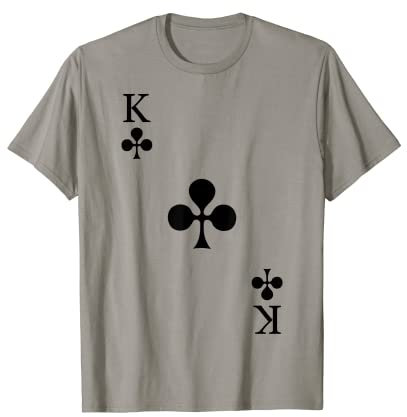 Spielkarte Kreuz König Poker Kartenspiel Karneval Kostüm T-Shirt