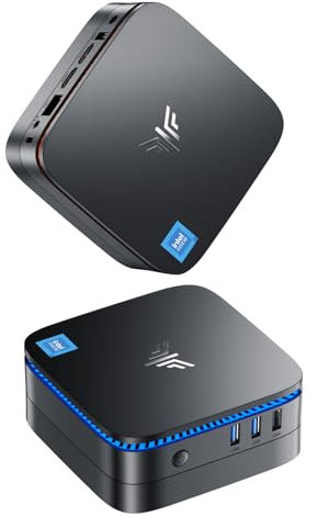 NiPoGi Mini PC AK1 Pro 12Go RAM 256Go ROM, Ιntel Celeron N5105(jusqu'à 2,9 GHz) Mini Ordinateur de Bureau,Mini Tour PC 4K UHD/HDMI 2.0/LAN/Dual-Band WiFi pour Bureau,Étude,HTPC