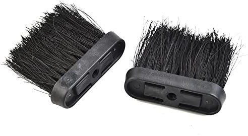 Lot de 2 Brosses de Cheminée，balayette cheminée， recharges rectangulaire de rechange, têtes de brosse de rechange pour cheminée, balai de cheminée pour cheminée, cheminée,mini poele a bois(L)