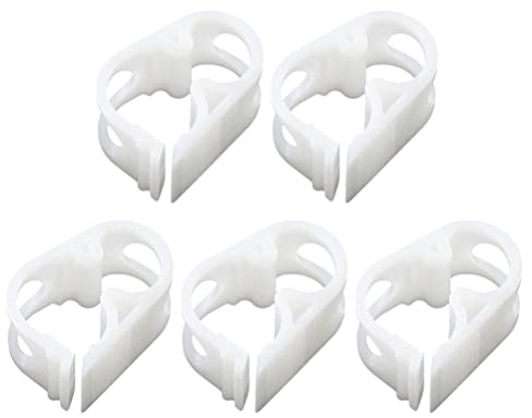 UKCOCO 5Pcs Kunststoff Rohrschellen, 6-12MM Verstellbare Katheterklemme, Schneckengetriebe Rohrschelle, Bar Schlauchklemme Für Infusionsflaschenventile Durchflusskontrolle Labor und Infusionsflasche
