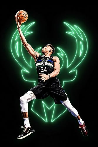 Giannis Antetokounmpo Basketball-Sterne, inspirierende Kunst-Sport-Poster, Heimdekoration, Kinderzimmer, Wandkunstdrucke, Freunde, Kollegen, Geschenke, 30 x 45 cm