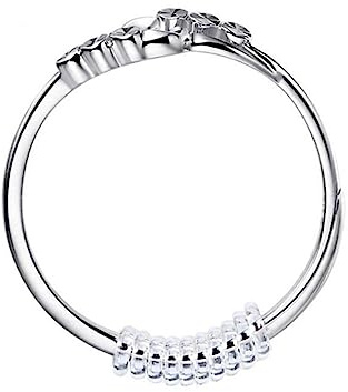 Lurrose 2pcs Wedding Ring Fitter Ring Spacer Invisible Ring Clear Ring Tightener for Ring Sizers for Finger Ring Silicone Ring Sizer Reducer Rings Ring Size Adjuster Diamond Installer