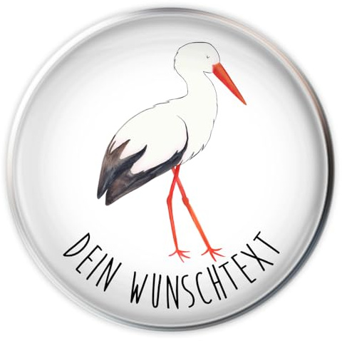 Mr. & Mrs. Panda Abflussstopfen mit Namen Storch - Personalisierte Geschenke, Mutter, Waschbecken Stöpsel personalisiert, Lustige Sprüche, Personalisierter, Störche, Schwangerschaft, Schwanger, Mütter