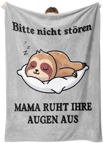 Niyewsor Geschenke für Mama, Kuscheldecke Mama Geschenk von Tochter Sohn, Mamas Geburtstagsgeschenk, Geschenk für Muttertag