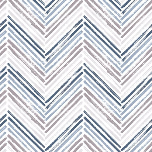 VaryPaper Carta da Parati a Righe Moderna 44.5cmx200cm Pellicola Adesiva Geometrica Carta Adesiva Fantasia Adesivi Decorativi per Mobili Carta da Parati Camera Letto Soggiorno Armadio Scaffali