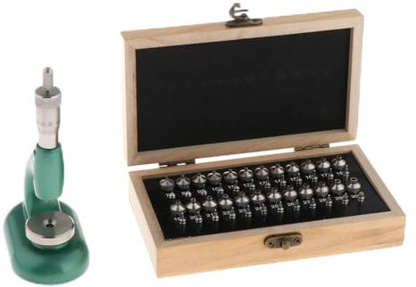 Dickly 48-teiliges Uhrenreparatur-Werkzeugset, Uhrenboden-Gehäuseschließer, bequemer Griff mit Schmuckstempeln, professionelles Presswerkzeug-Set