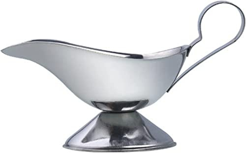 QMOWIZ Bol à Sauce Saucière Saucière avec Poignée Ergonomique Et Grande Saucière À Lèvres sans Gouttes Sauce De Qualité Commerciale Bol à Condiments