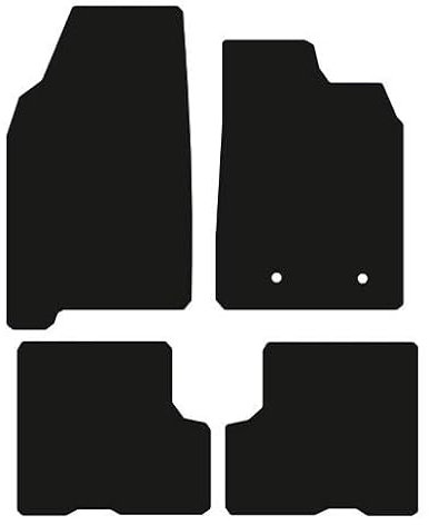 MatMajesty Car mats for DACIA Duster 2018-Onwards with Passenger Seat draw, Premium quality, Custom Fit, Easy to Clean, car floor mats,All Weather Car Mat,set of 4 Pcs (Black Trim, Standard Carpet)