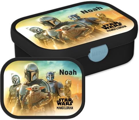 Mepal Star Wars Personalisierte Brotdose mit Namen - Bento Lunchbox für Kinder - Geeignet für bis zu 4 Butterbrote - BPA-frei & Spülmaschinenfest - 750 ml - Star Wars
