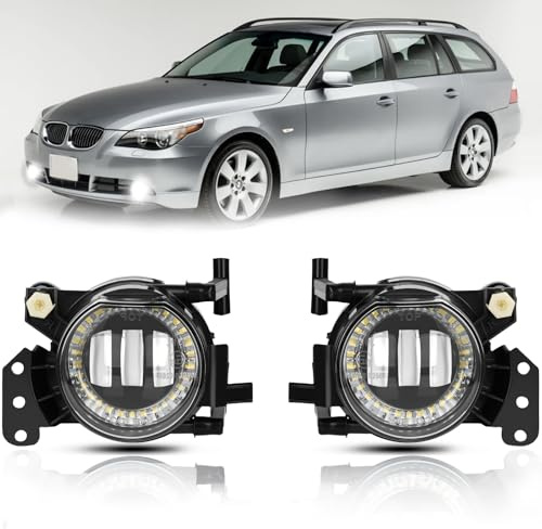 AutoBeeDen LED Nebelscheinwerfer für BMW (E90 E91 E46 E60 E61 E63 E64 E83) 3er 5er 6er X3, 01/2003-12/2012, 1 Paar