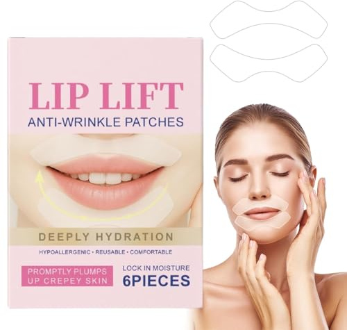 Patch Anti Rides Visage, Patch Anti Rides Les Lèvres, Smile Line Patches, Patchs Smile Line Pour Les Rides 6 Pièces, Patchs Rides Les Lèvres, Réduit Les Rides Du Sourire, Lisse Les Ridules (6PC)