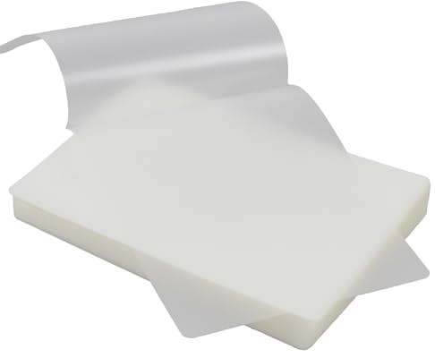 Thermal Laminating Pouches A6, 50 Pack Clear Laminator Sheets 200 Micron (2 X 100 Micron) Film Photo Protecting Sheets for Sealed Photo Card Documents