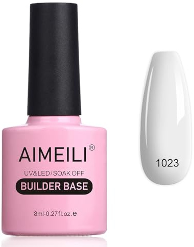 AIMEILI 8 en 1 Gel Base Constructor, Capa Base Constructor en una Botella Builder Rápido LED UV Gel de Extensión de Uñas 8ml, BD1023