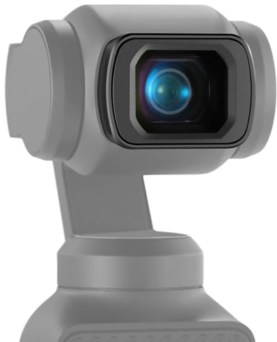 Compatible avec DJI OSMO Pocket 3 - Objectif Grand Angle 0,75x, Champ de Vision élargi à 108°, Accessoire asphérique à revêtement magnétique