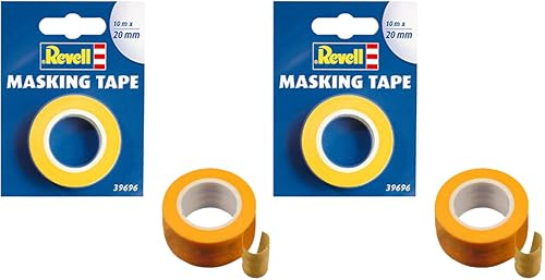 Revell 39696 - Maquette - Bande de Masquage Adhésive - 20 mm, Jaune (Lot de 2)