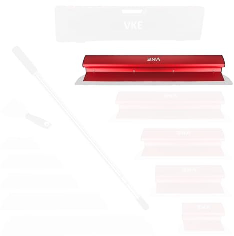 VKE Kit Spatole per Stucco Muro Spatola e Raschietto per Stucco per Spatola Stucco 600mm con impugnatura ergonomica, asta telescopica per intonacare pareti e soffitti (1-2.1m),set da 23