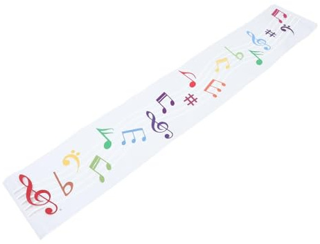 Toyvian Musiknoten Aufkleber aus Pvc mit Einfachem Abziehen und Kleben Künstlerisches Design für Studios und Wohnzimmerdekoration