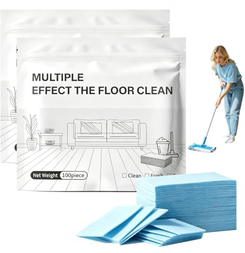 200 Piece Multi-Surface Floor Cleaner Tablet,Upgraded Multi-Surface Floor Cleaner Tablets, Dissolvable Floors Cleaning Sheets, For Hardwood Laminate TileWalls Maintenance