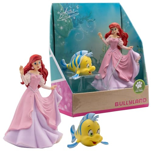 Bullyland 13437 - Spielfiguren Set Arielle und Fabius aus Walt Disney Arielle, die Meerjungfrau, detailgetreu, ideal als kleines Geschenk für Kinder ab 3 Jahren