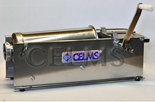 INSACCATRICE ACCIAIO INOX 430 PER INSACCATI 8kg CON ACCESSORI PER SALSICCIA SALUMI CARNE MADE IN ITALY PROFESSIONALE PRO