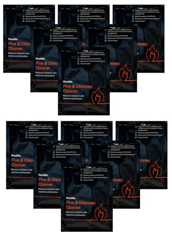 12x Flue and Chimney Cleaner sachets The Gallery, Easy Burn Packs.