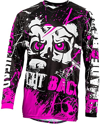 Broken Head MX Jersey Strike Back Pink - Langarm Funktions-Shirt Für Moto-Cross, BMX, Mountain Bike, Offroad (M)