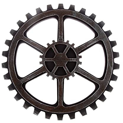 BESPORTBLE Vintage Rad Deko Steampunk Anhänger Zahnrad Wand Dekoration für Hause Bar Kunst Handwerk Deko 24cm