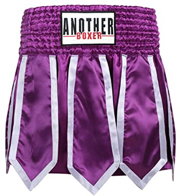 Pantalones Cortos de MMA Muay Thai Kickboxing Uniforme de Entrenamiento de Artes Marciales para Adultos y niños,Púrpura,L