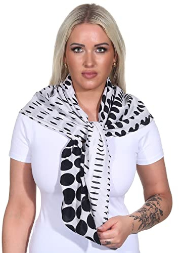 Harrys-Collection Unisex Baumwolltuch 100% Baumwolle Kopftuch, schwarz