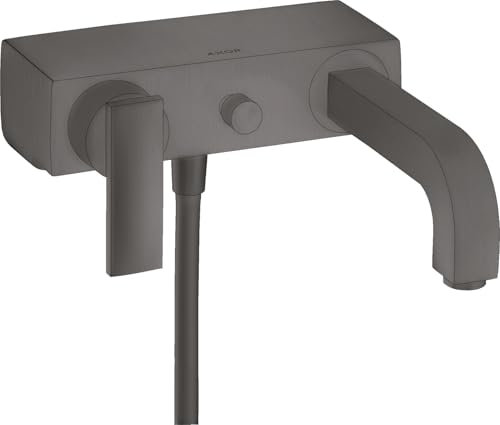 hansgrohe AXOR Citterio Einhebel Wannenmischer Aufputz DN 15, 39400340, Farbe: Brushed Black Chrome