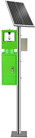 Piège à Mouches Solaire extérieur 2 en 1 entièrement Automatique Anti-Insectes, Lampe antiparasitaire agricole à Inhalation, étanche IPX7, Lampe Anti-moustiques pour étang à Poissons, 10-60 Mu, 45 W