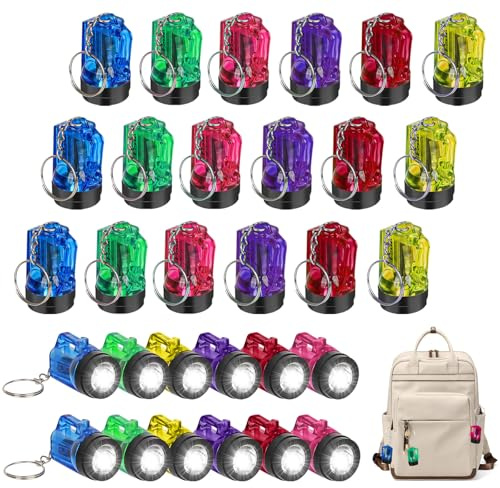 Sweetone Linterna Niños, 30 Piezas Mini LED, Linterna para Acampada y Trabajo, Luminaria Pequeña para Camping y Paseo en la Noche