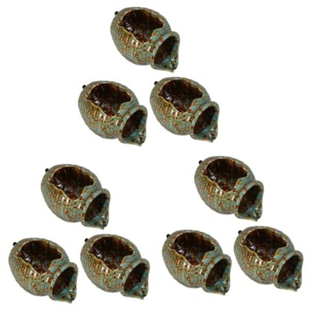 Sosoport 3stücke Vintage Keramik Spender Für Aquarien Zirkulierende Fontäne Mit Natürlichem Wasserfluss Für Innen Und Garten-Dekoration