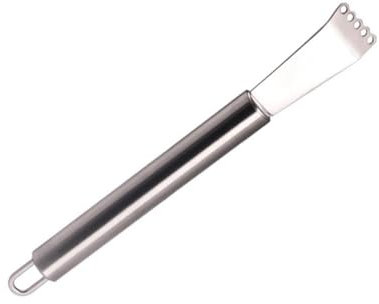 TOPBATHY Éplucheur de Fruits en Acier Inoxydable Argenté, Outil la Cuisine pour Peler Agrumes et Légumes, Facile à Nettoyer, pour Usage Domestique