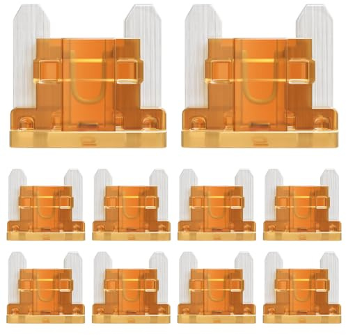 ALLECIN 5A Low Profile Mini Fuse 5 Amp Micro Car Fuses 5Amp Auto Blade Fusible Automotive Fusibles para Carro for RV Boat Automobile Truck (Pack of 50Pcs)