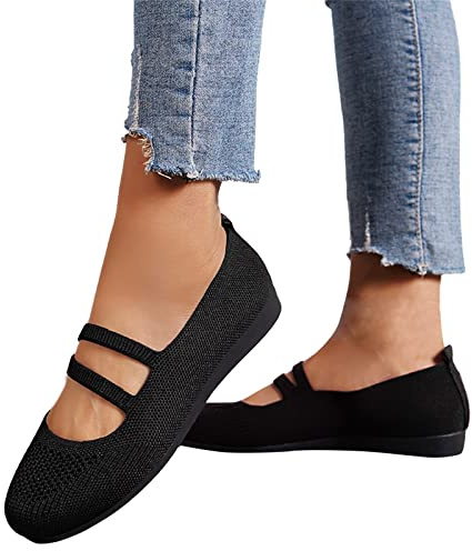 Ballerines Femme Confortable, Pied Large De Danse Chaussures Femme Confort Chic, Mocassin Plates Confort Chic Et Elegant Pantoufle Ete Chaussure Mariage Sexy