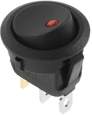 ZUNOXAZ Interrupteur à Bascule avec Bouton Lumineux pour Véhicules Récréatifs Commutateur Automobile Facile à Installer Design Élégant Utilisation Prolongée et Améliorée