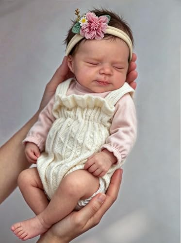 Zero pam Reborn Baby Lebensecht-48CM Reborn Baby Mädchen, Babypuppen Wie Echt, Reborn Puppen Lebensecht Puppe Mit Haaren