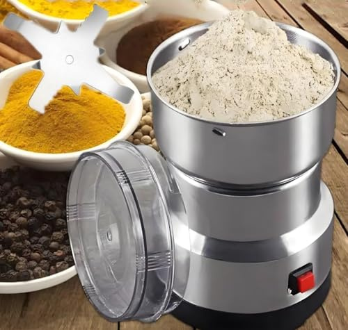 Moulin À Grains Multifonctionnel, Moulin Électrique Superfin De 0,2 Kg/H, Pulvérisateur À Grande Vitesse, Grande Capacité De 350 ML, Lame en Acier Inoxydable, pour Moudre Les Grains, Les Racines