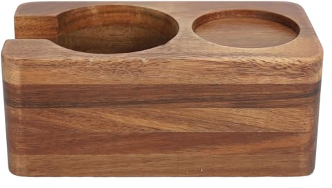 Aramox Elegante Portafiltro per caffè in Legno, Distribuzione Precisa della Pressione, Portafiltro per caffè