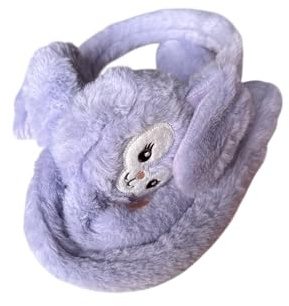 Bunny Earmuffs, Moving Ear Muffs, Bunny Earmuffs, Adult and Kids Winter Muffs, available in 5 colour. (purple)
