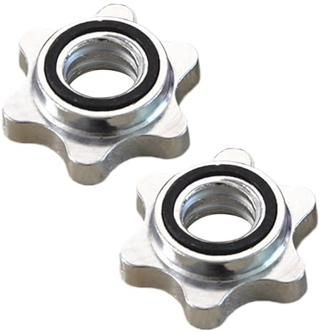 Barbell Collars - Weight Collars | 2X Weight Locks Collar | Weigħt Stoppers | Weights Bar Clamps | 1 Inch Barbell Clip For Fitness Training
